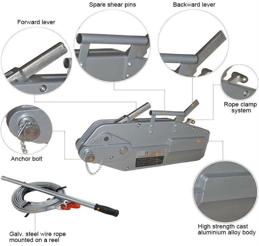 Wire Rope Pulling Hoist-RAYVANBO2 Wire Rope Pulling Hoist-RAYVANBO2
