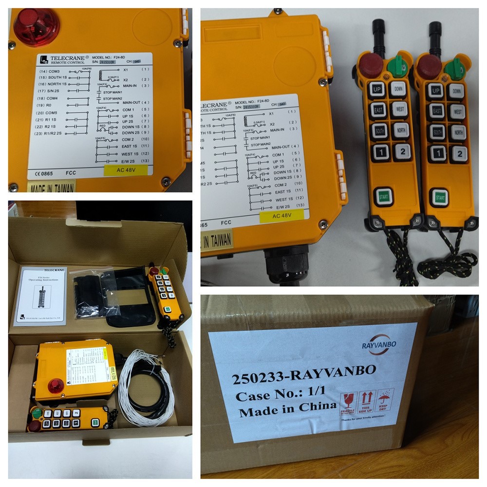 F24-8D Industrial Overhead Crane Double Speed Remote Control Packing1-Rayvanbo F24-8D Industrial Overhead Crane Double Speed Remote Control Packing1-Rayvanbo
